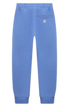 Детские хлопковые джоггеры GIVENCHY голубого цвета, арт. H30124/6A-12A | Фото 2 (Материал сплава: Проставлено; Нос: Не проставлено; Материал внешний: Хлопок; Мальчики Кросс-КТ: Джоггеры-одежда; Ростовка одежда: 12 лет | 152 см, 7 лет | 122 см, 9 лет | 134 см, 5 лет | 110 см)
