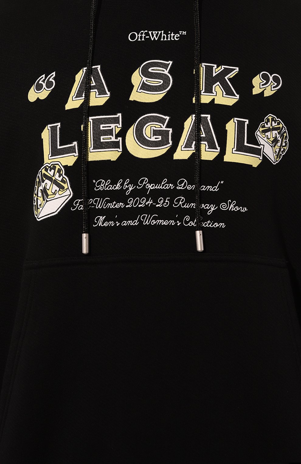 Хлопковое худи OFF-WHITE, арт. 0MBB085W24FLE004, фото 5