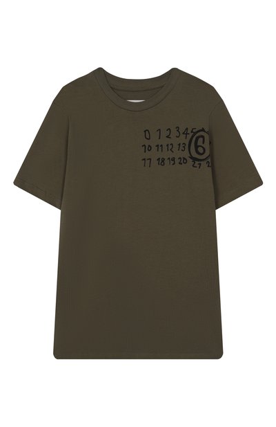 Хлопковая футболка MM6, арт. M60897/MM02Y