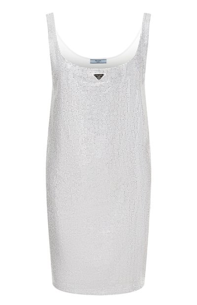 Женское платье с отделкой стразами PRADA, арт. 33576R/13TI