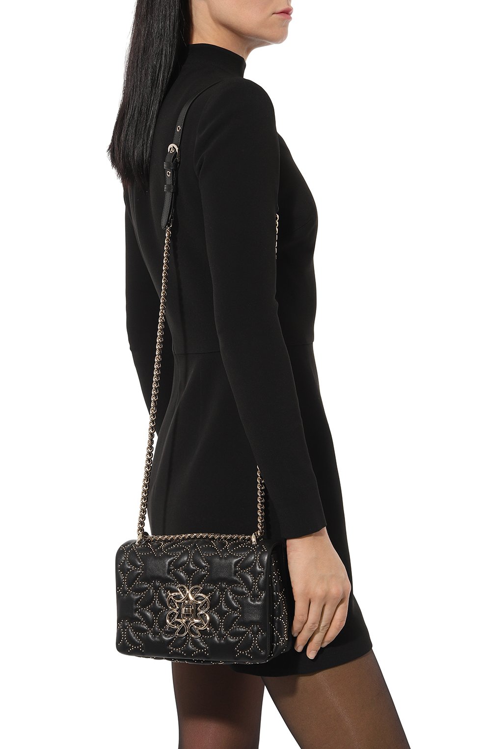 Сумка ELIE SAAB черного цвета по цене 299000 руб., арт. ES940423, фото 2 Сумка ELIE SAAB, арт. ES940423, фото 2