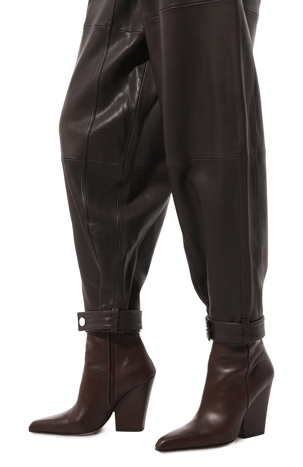 Кожаные ботильоны jane 100 PARIS TEXAS коричневого цвета по цене 69100 руб., арт. PX1195/XVT01, фото 3 Кожаные ботильоны jane 100 PARIS TEXAS, арт. PX1195/XVT01, фото 3