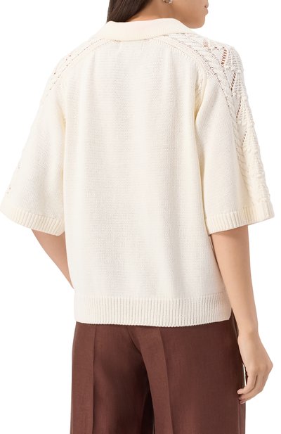 Хлопковое поло LOULOU DE SAISON, арт. KINA, фото 4