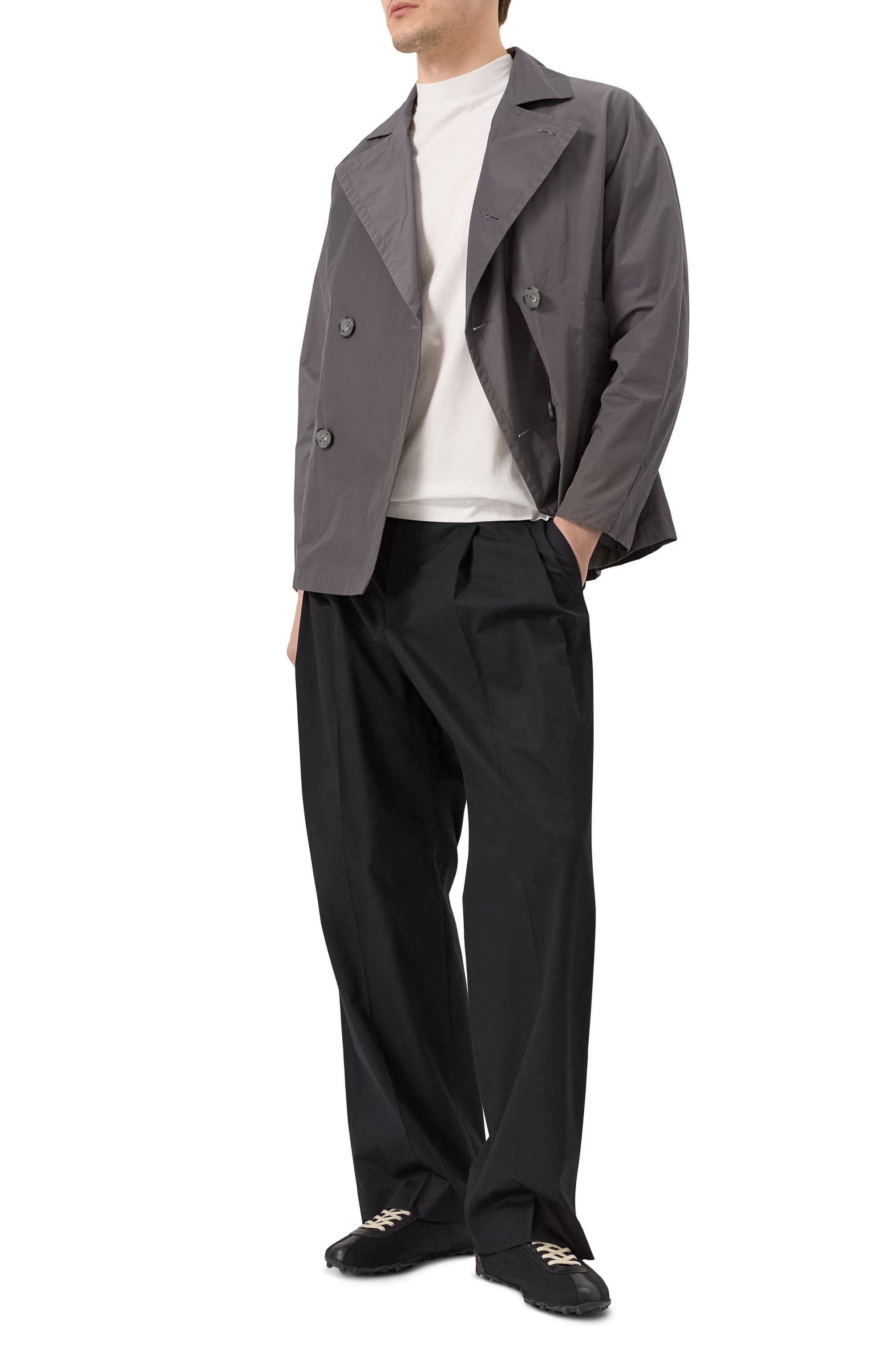 Комбинированные кеды sprinters MAISON MARGIELA черного цвета по цене 79950 руб., арт. S57WS0509/P8190, фото 2 Комбинированные кеды sprinters MAISON MARGIELA, арт. S57WS0509/P8190, фото 2