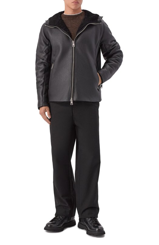 Дубленка из овчины Andrea Ya'aqov 25MSHE54B/SHEARLING Чёрный  25MSHE54B/SHEARLING Фото 2