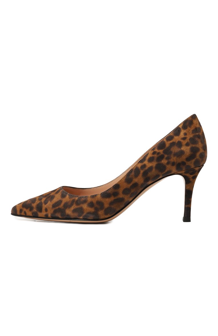 Женские замшевые туфли gianvito 70 GIANVITO ROSSI леопардового цвета, арт. G26770.70RIC.CMDALLP/35 | Фото 2 (Подошва: Плоская; Материал внутренний: Натуральная кожа; Каблук высота: Средний; Каблук тип: Шпилька; Материал внешний: Замша, Натуральная кожа; Автоматизация ТО: Проставлено; Автоматизация состава: Проставлено)