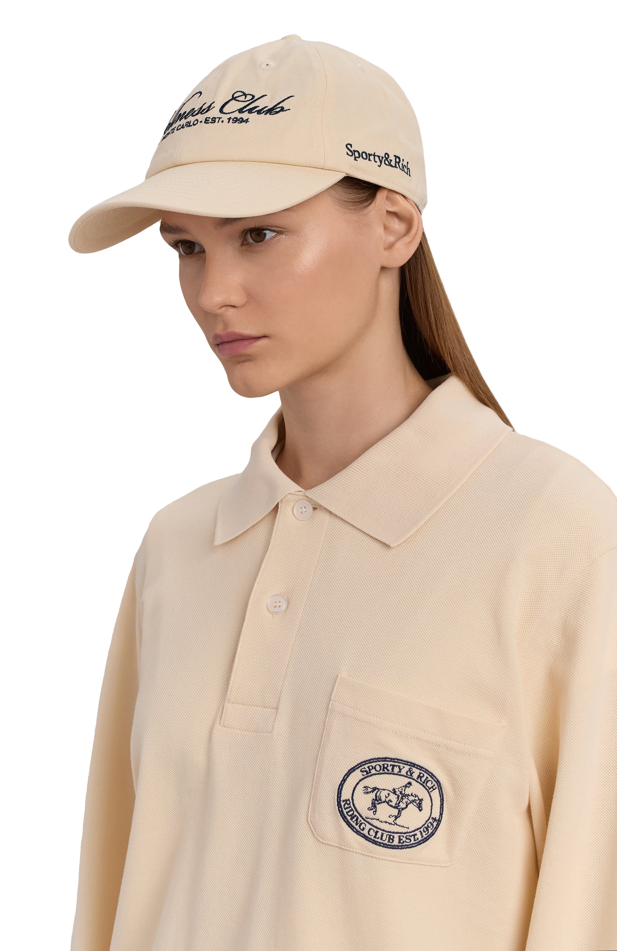 Хлопковая бейсболка SPORTY AND RICH, арт. AC040620078CR01, фото 2