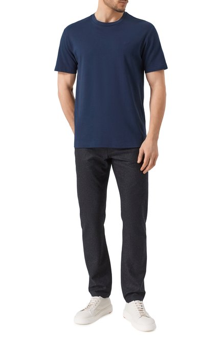 Мужская хлопковая футболка EMPORIO ARMANI, арт. EM000574/AF14107