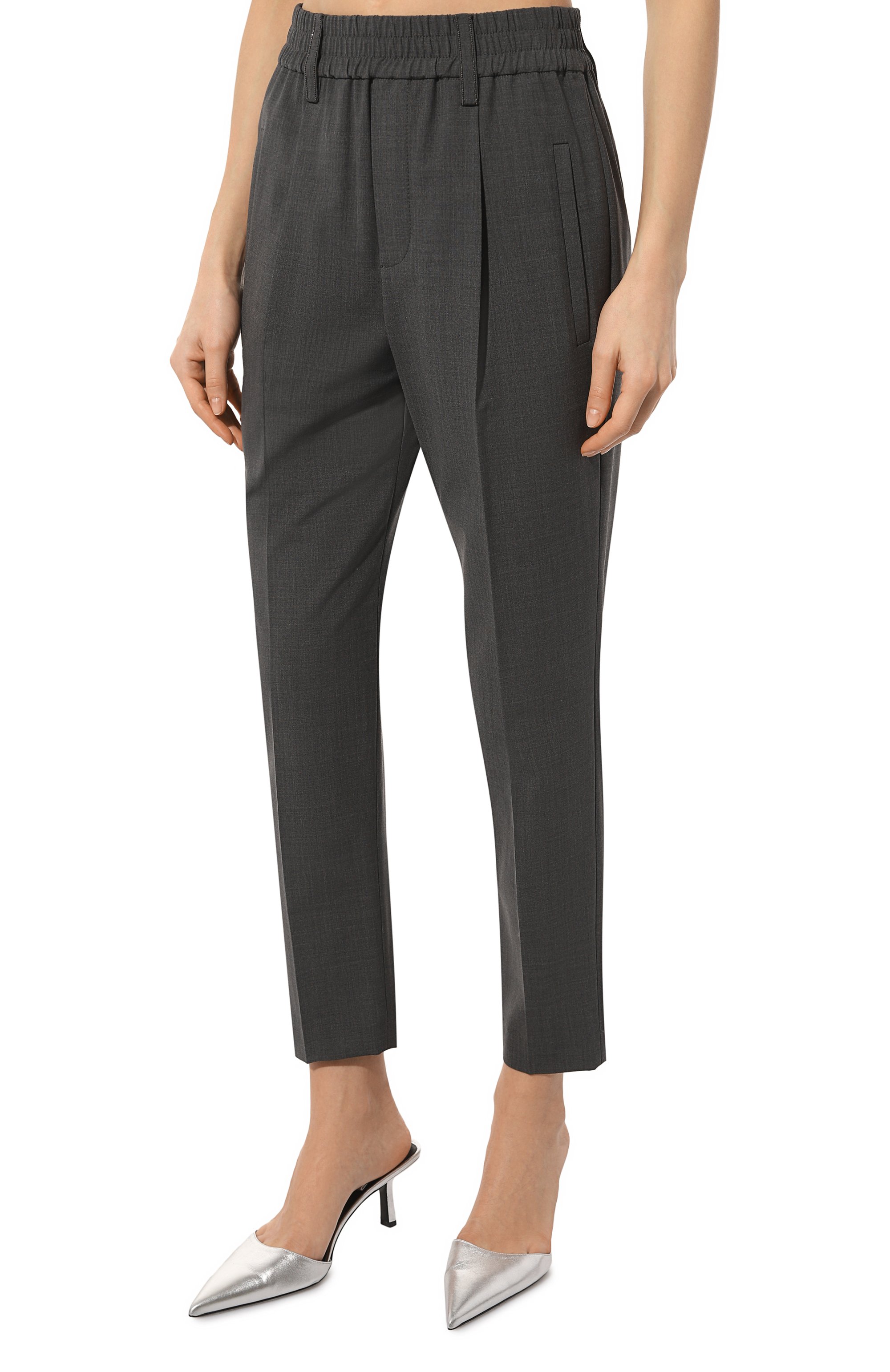 Шерстяные брюки BRUNELLO CUCINELLI, арт. M0W07B1031, фото 3