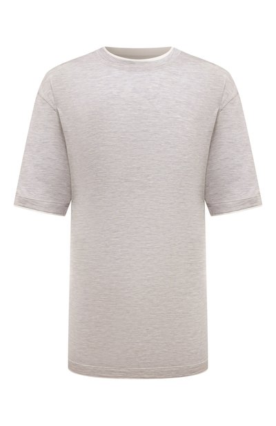 Мужская футболка из шелка и хлопка BRUNELLO CUCINELLI, арт. MD8217427