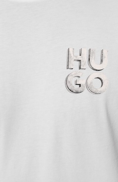 Хлопковая футболка HUGO, арт. 50508944, фото 5
