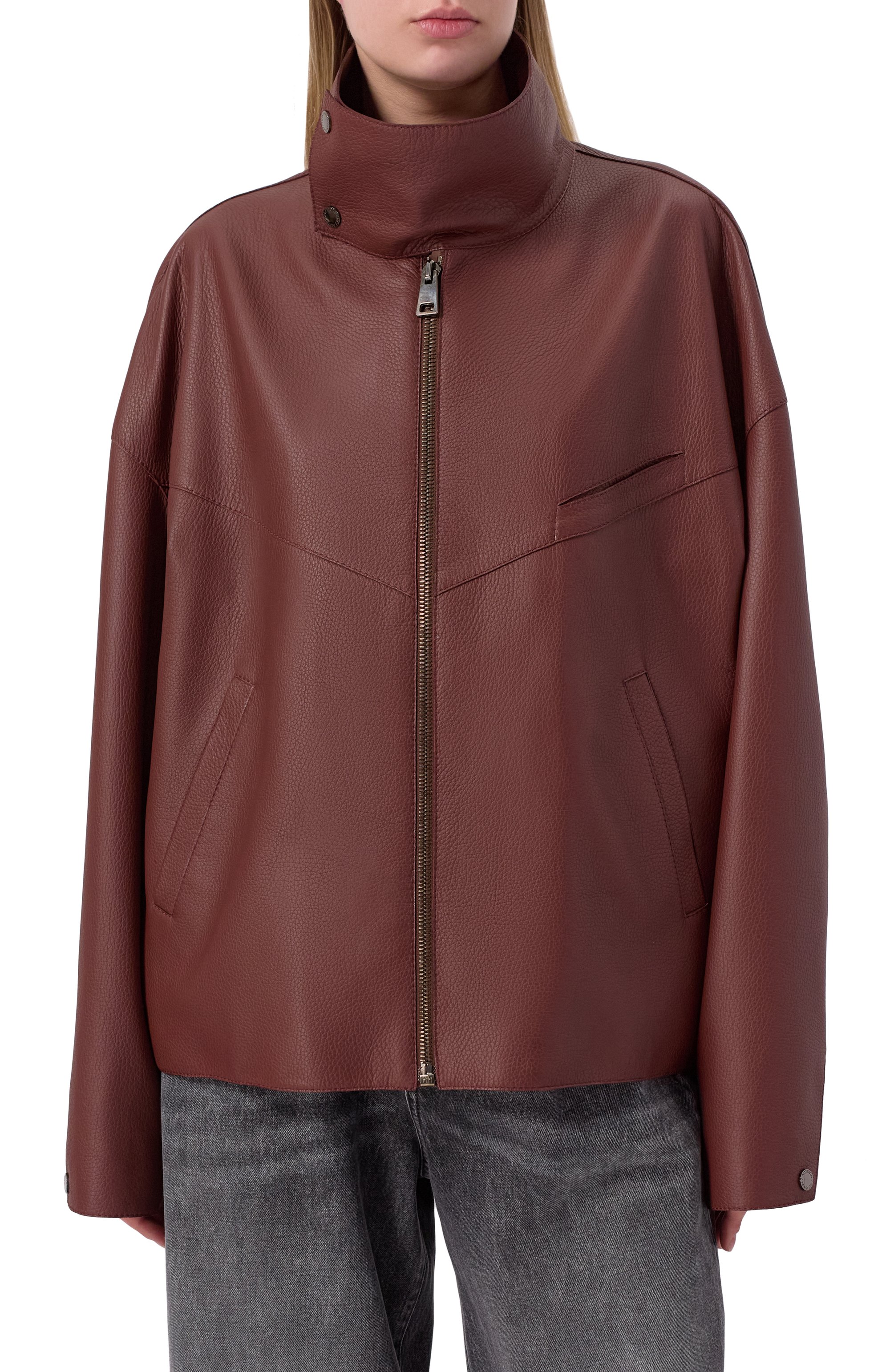 Кожаная куртка MASLOV, арт. Z017, фото 3