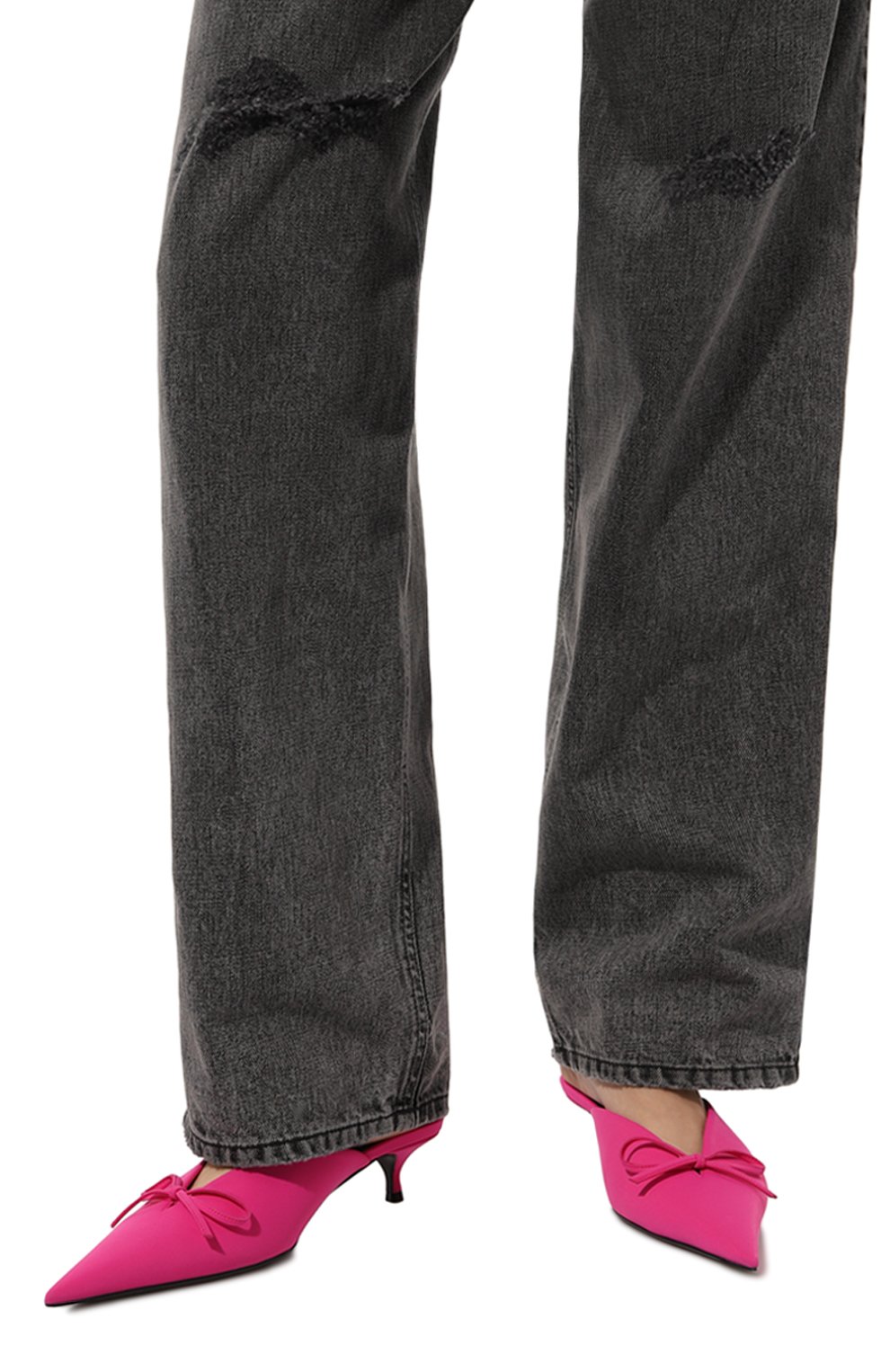 Текстильные мюли knife bow 40 BALENCIAGA, арт. 782553/W2ES0, фото 3