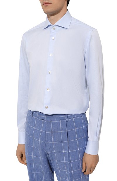 Хлопковая сорочка KITON, арт. UCCH08884, фото 4