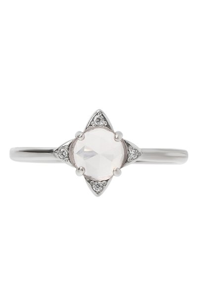 Женское кольцо роза ветров с кварцем MOONKA, арт. tr-rr-qrz