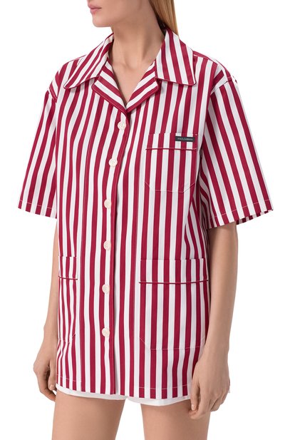 Рубашка из хлопка и шелка DOLCE & GABBANA, арт. F5U29T/FR527, фото 3