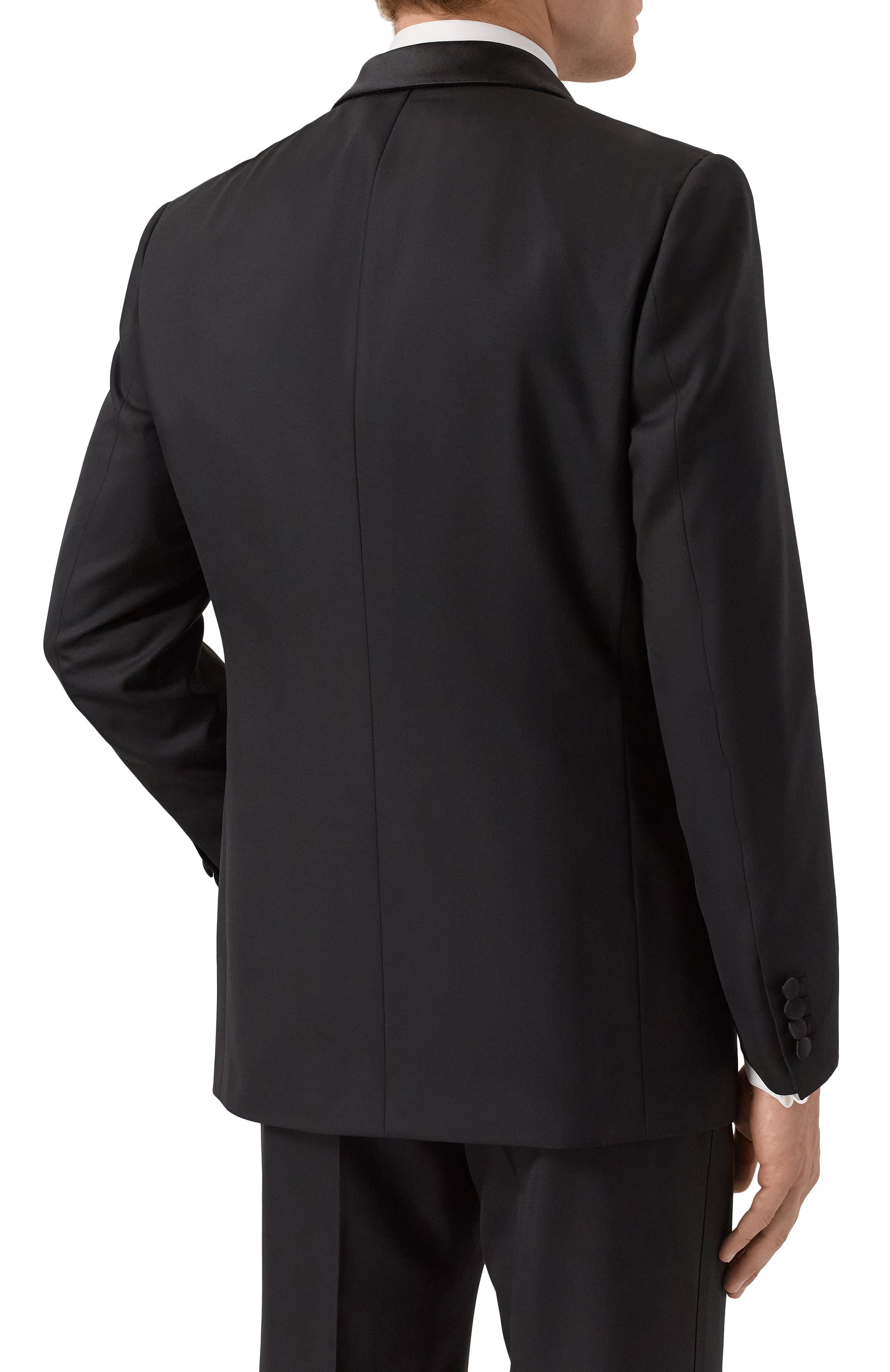 Шерстяной смокинг BRIONI черного цвета по цене 770000 руб., арт. RT051S/P6A0M, фото 3 Шерстяной смокинг BRIONI, арт. RT051S/P6A0M, фото 3