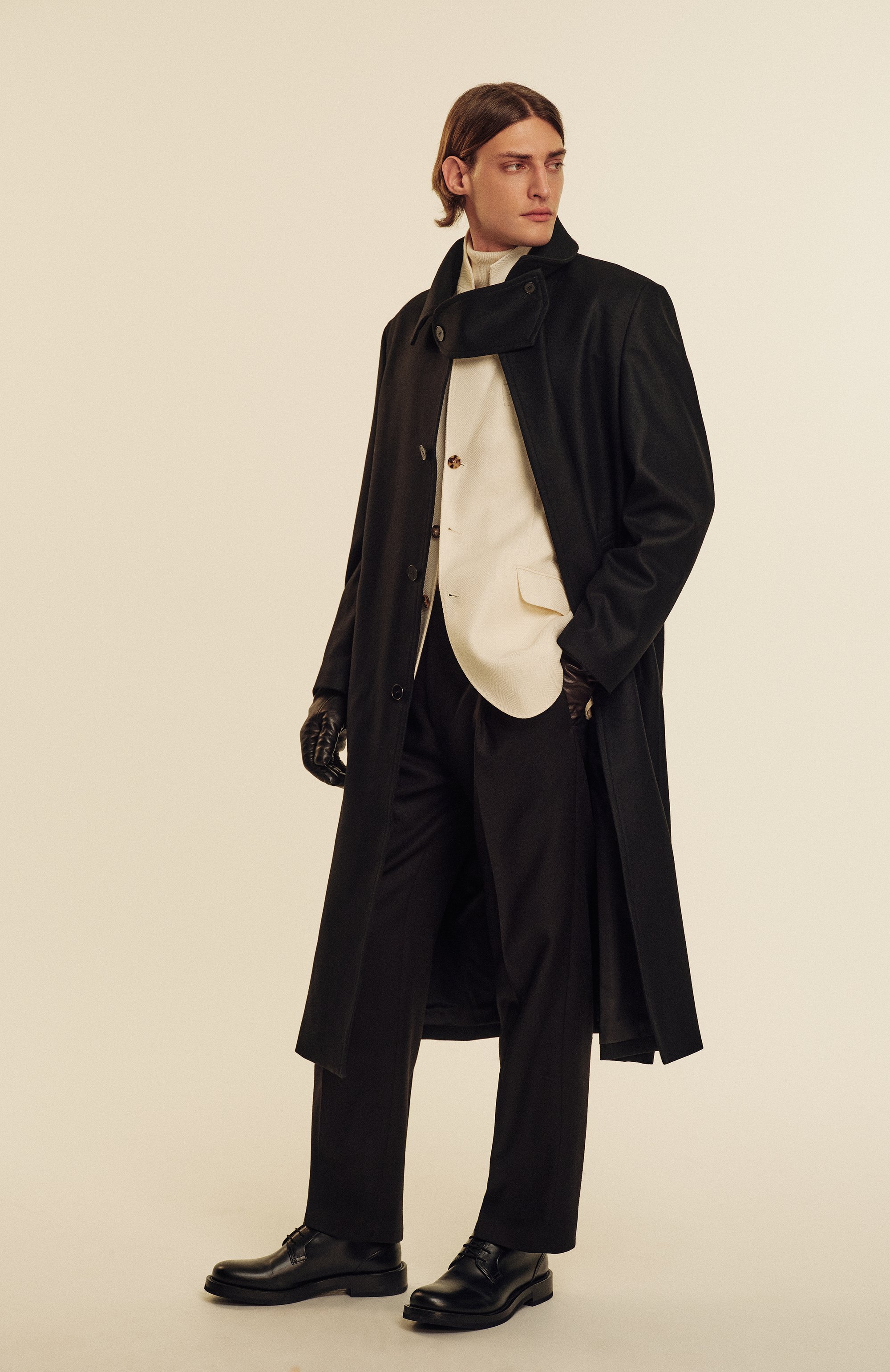 Шерстяное пальто attachment x vein ATTACHMENT, арт. VC42-325, фото 8