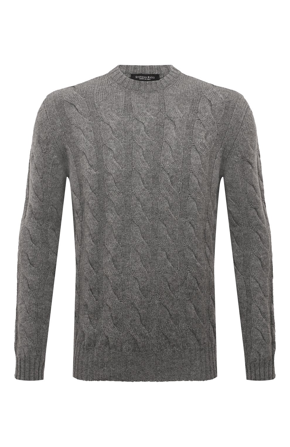 Кашемировый свитер STEFANO RICCI серого цвета по цене 247500 руб., арт. K606274G01/F23406, фото 1 Кашемировый свитер STEFANO RICCI, арт. K606274G01/F23406, фото 1