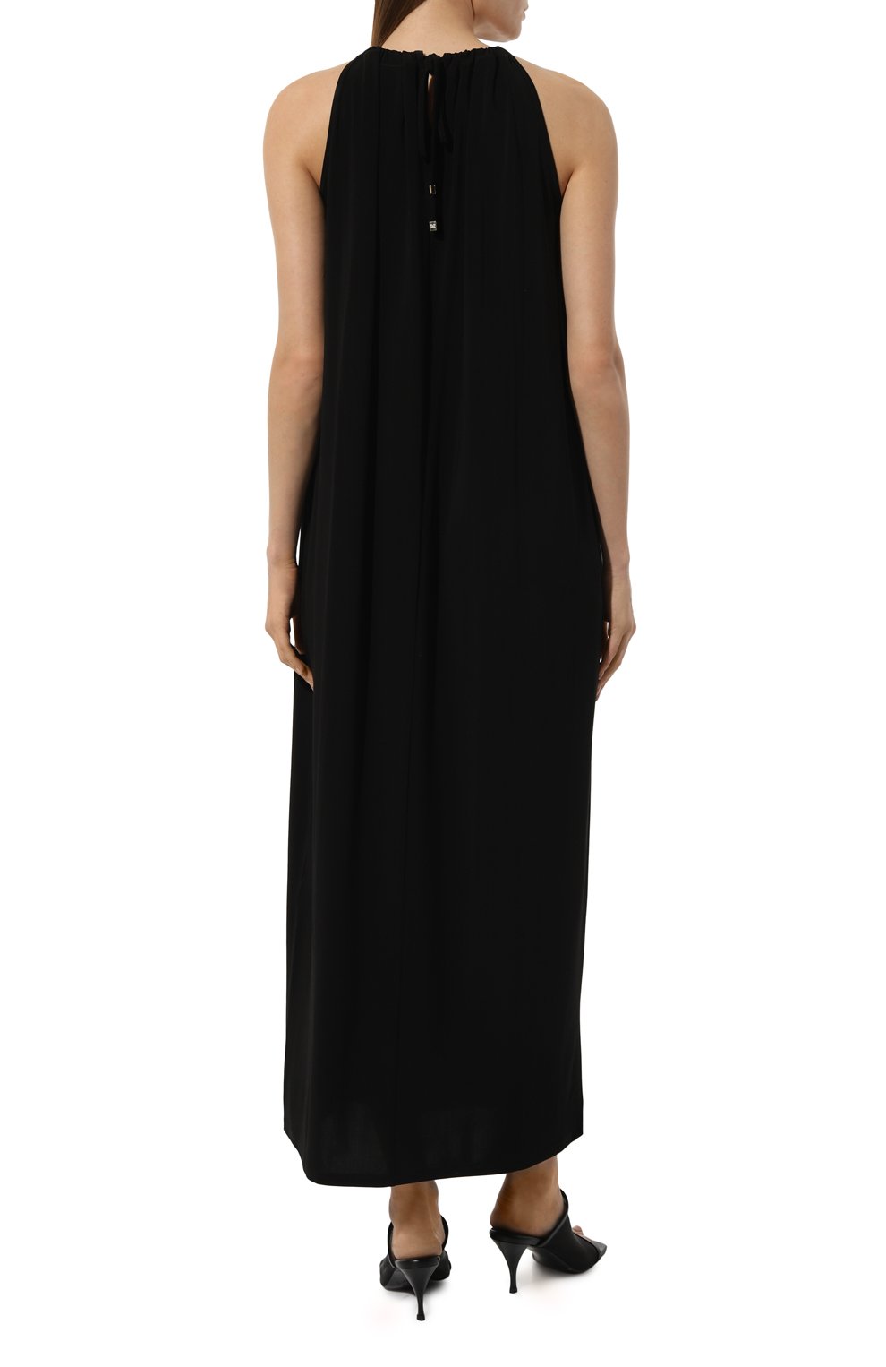 Платье из вискозы WEEKEND MAX MARA черного цвета по цене 38730 руб., арт. GARDA 241662102, фото 4 Платье из вискозы WEEKEND MAX MARA, арт. GARDA 241662102, фото 4