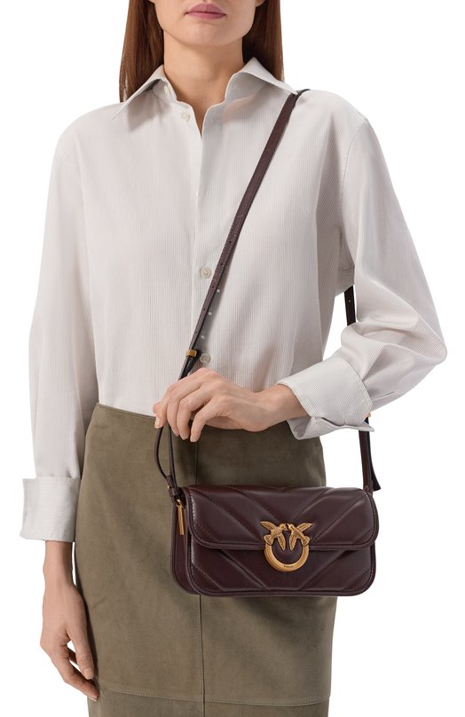 Сумка Love Box Baguette Pinko 105083/A2W2 Бордовый  105083/A2W2 Фото 2