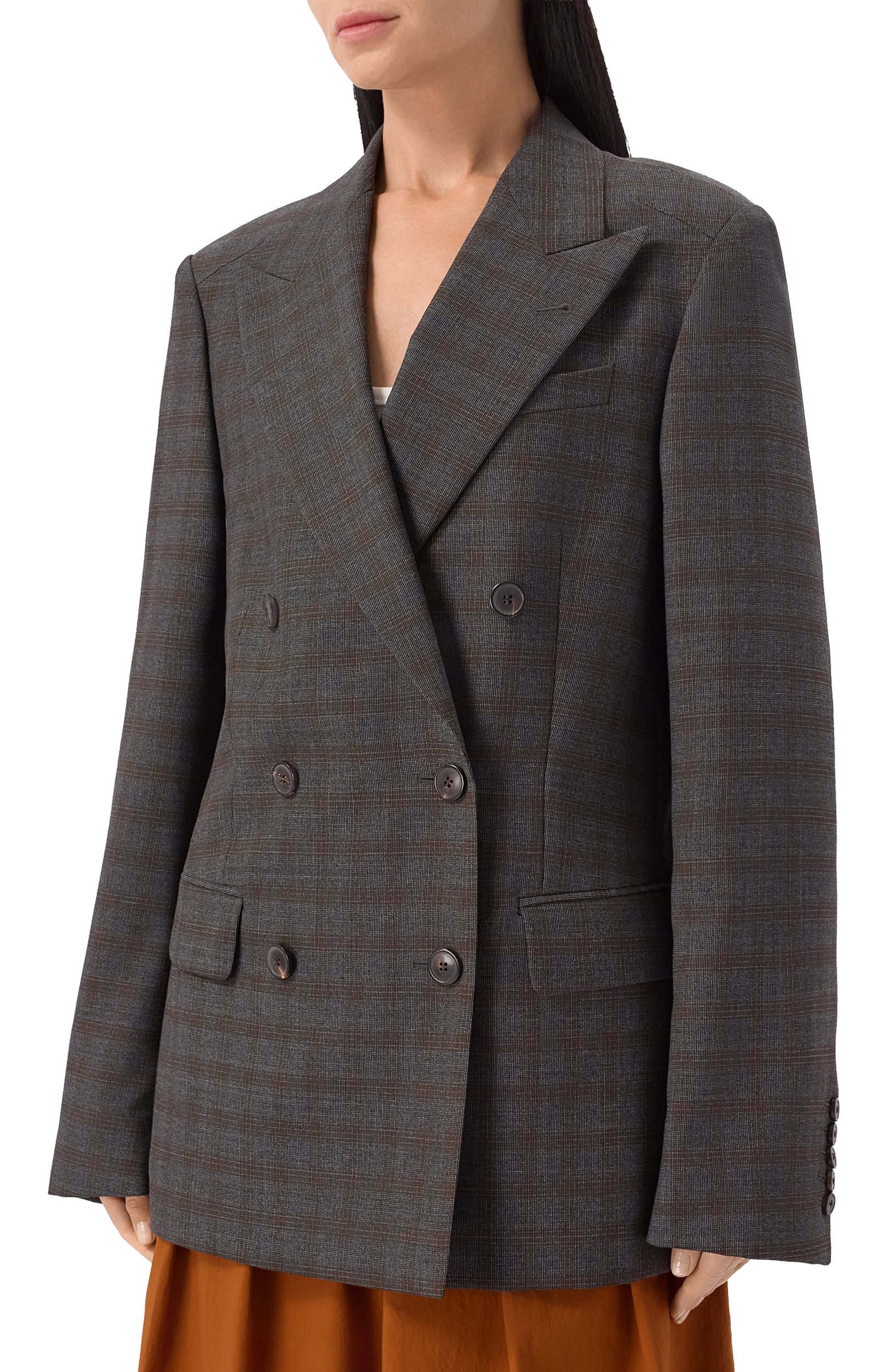 Шерстяной жакет DRIES VAN NOTEN серого цвета по цене 192500 руб., арт. 262-130401/4264, фото 3 Шерстяной жакет DRIES VAN NOTEN, арт. 262-130401/4264, фото 3