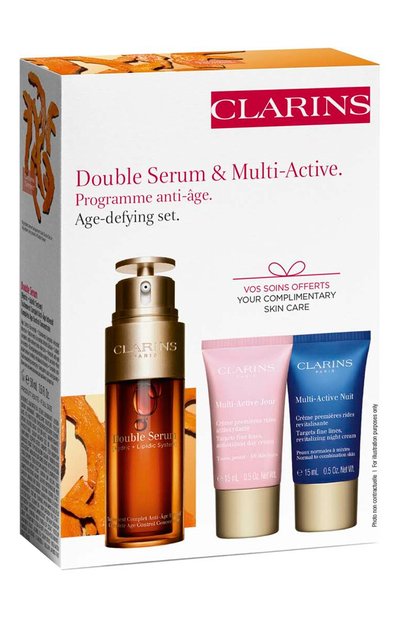 Антивозрастная программа ухода 30+ (50+15+15ml) CLARINS бесцветного цвета по цене 11500 руб., арт. 80087415, фото 2 Антивозрастная программа ухода 30+ (50+15+15ml) CLARINS, арт. 80087415, фото 2