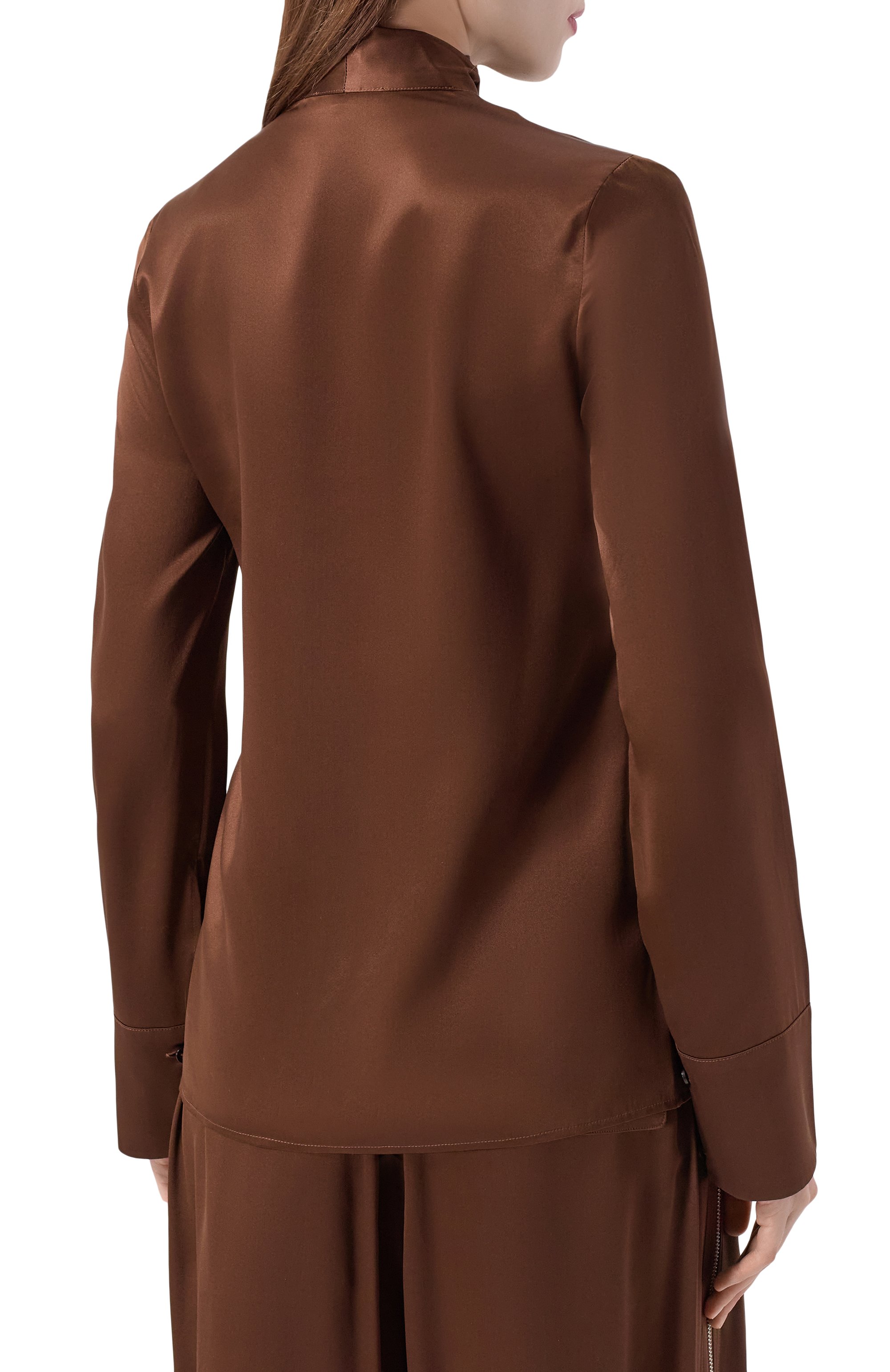 Атласная блузка CO, арт. 1284NLSC-F25, фото 4