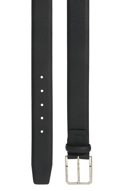 Кожаный ремень SANTONI темно-синего цвета по цене 37250 руб., арт. CM40VS003C07ETR3U55, фото 3 Кожаный ремень SANTONI, арт. CM40VS003C07ETR3U55, фото 3