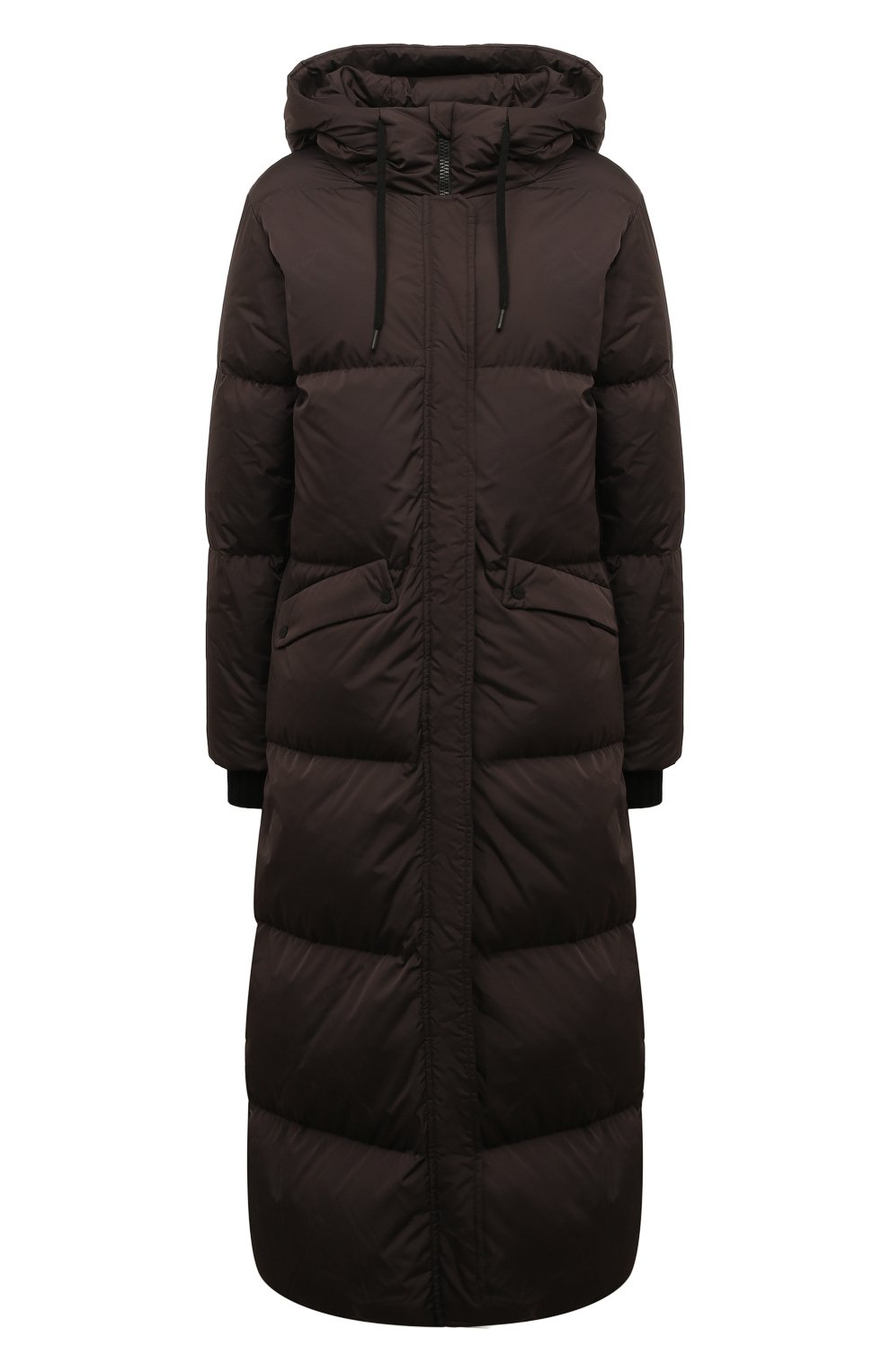 Пуховик HERNO темно-коричневого цвета по цене 109500 руб., арт. PI001742D-RUS/12004, фото 1 Пуховик HERNO, арт. PI001742D-RUS/12004, фото 1