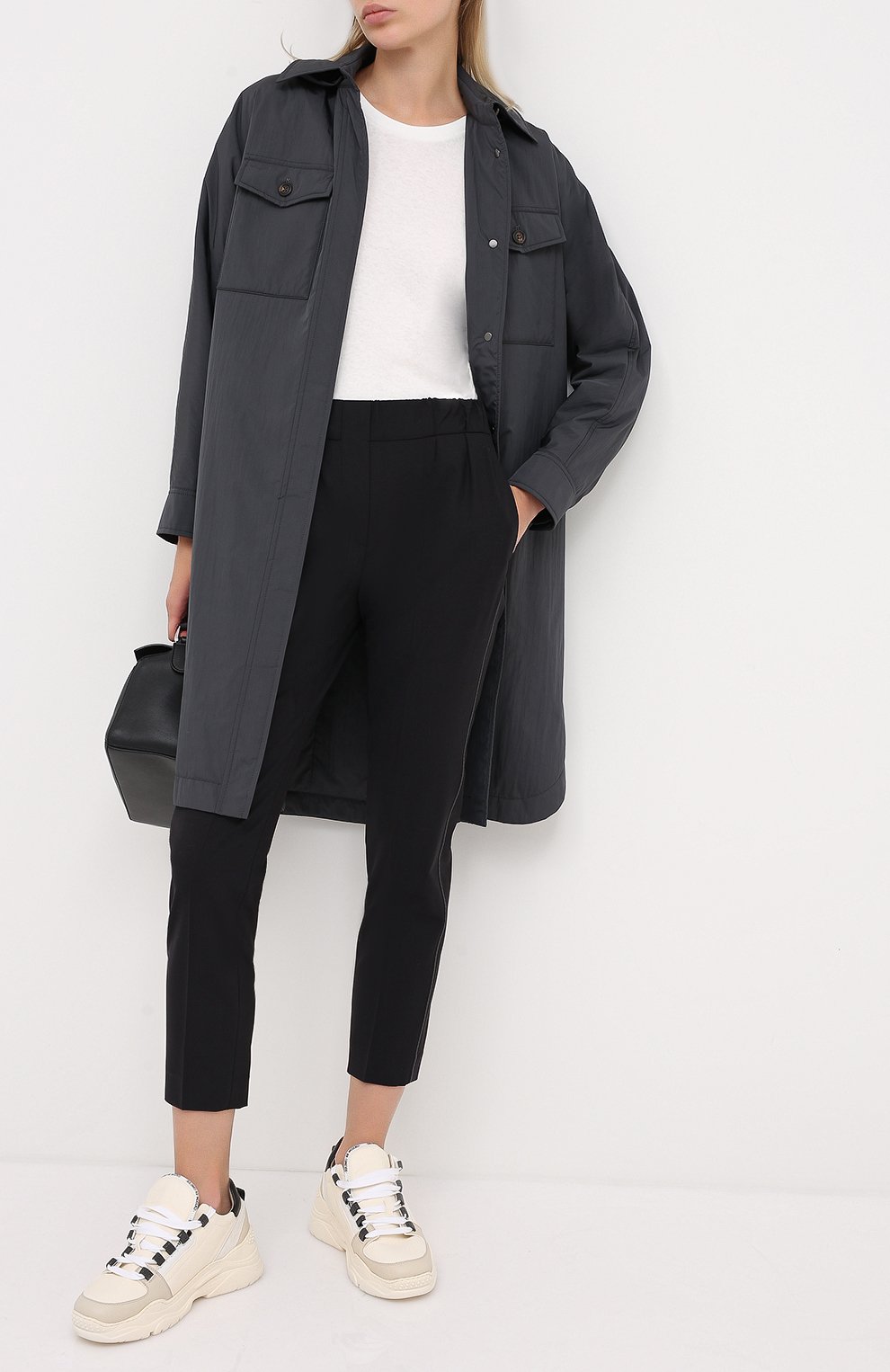 Пальто BRUNELLO CUCINELLI серого цвета по цене 421000 руб., арт. MB5719505P, фото 2 Пальто BRUNELLO CUCINELLI, арт. MB5719505P, фото 2