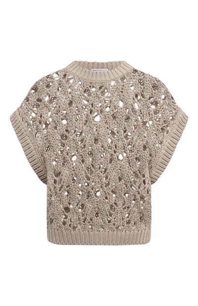 Женский х�лопковый жилет BRUNELLO CUCINELLI, арт. M8E38B1281