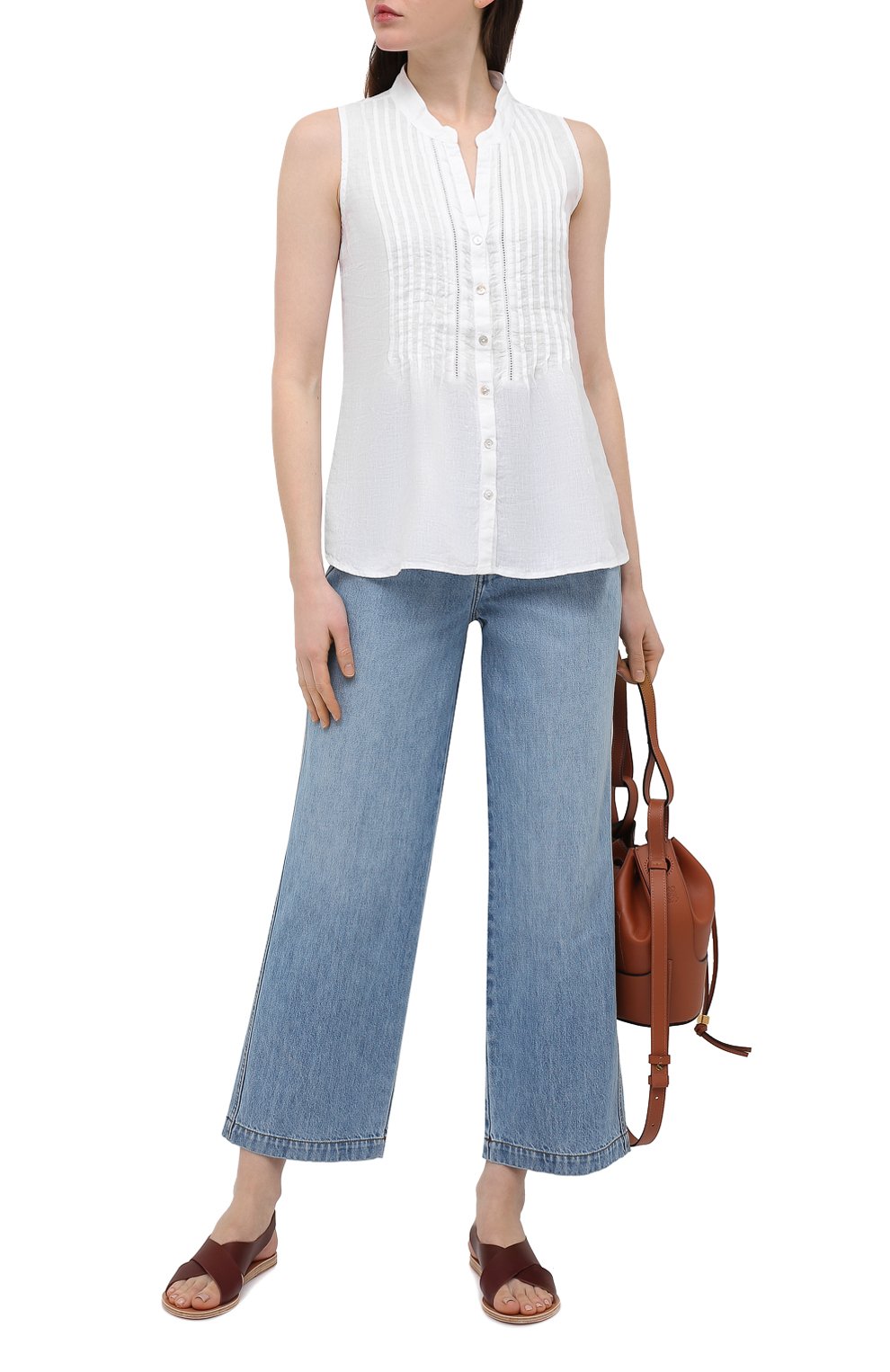 Льняная блузка 120% LINO, арт. T0W19G1/B317/000, фото 2