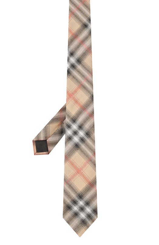 Шелковый галстук Burberry 8120666 Бежевый  8120666 Фото 3