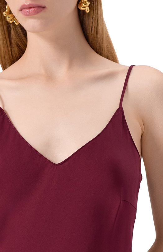 Шелковое платье Allude 255/84004 Бордовый  255/84004 Фото 5