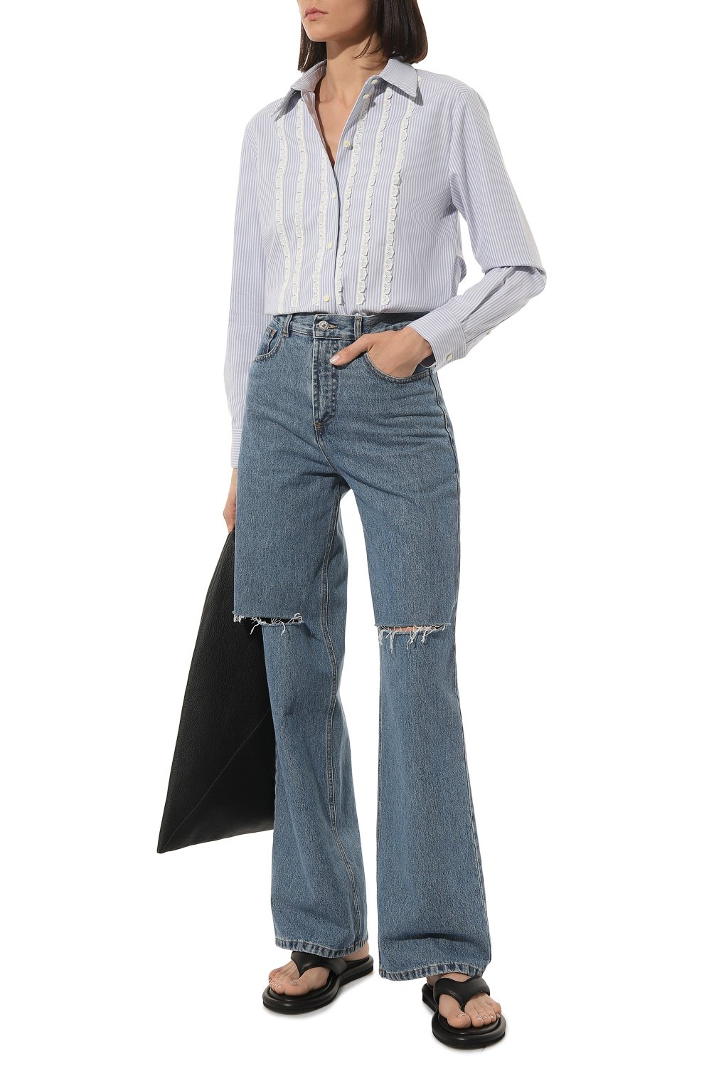 Хлопковая рубашка ALEXANDRA GEORGIEVA BY KRESTETSKAYA STROCHKA, арт. H503pol22, фото 2