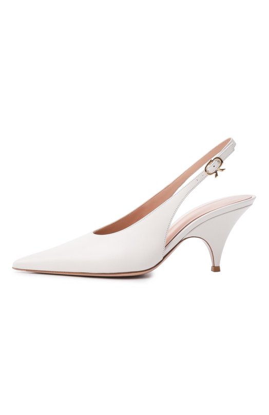 Кожаные туфли Sofia 70 Gianvito Rossi G95646.70RIC.VITBIAN Белый  G95646.70RIC.VITBIAN Фото 4
