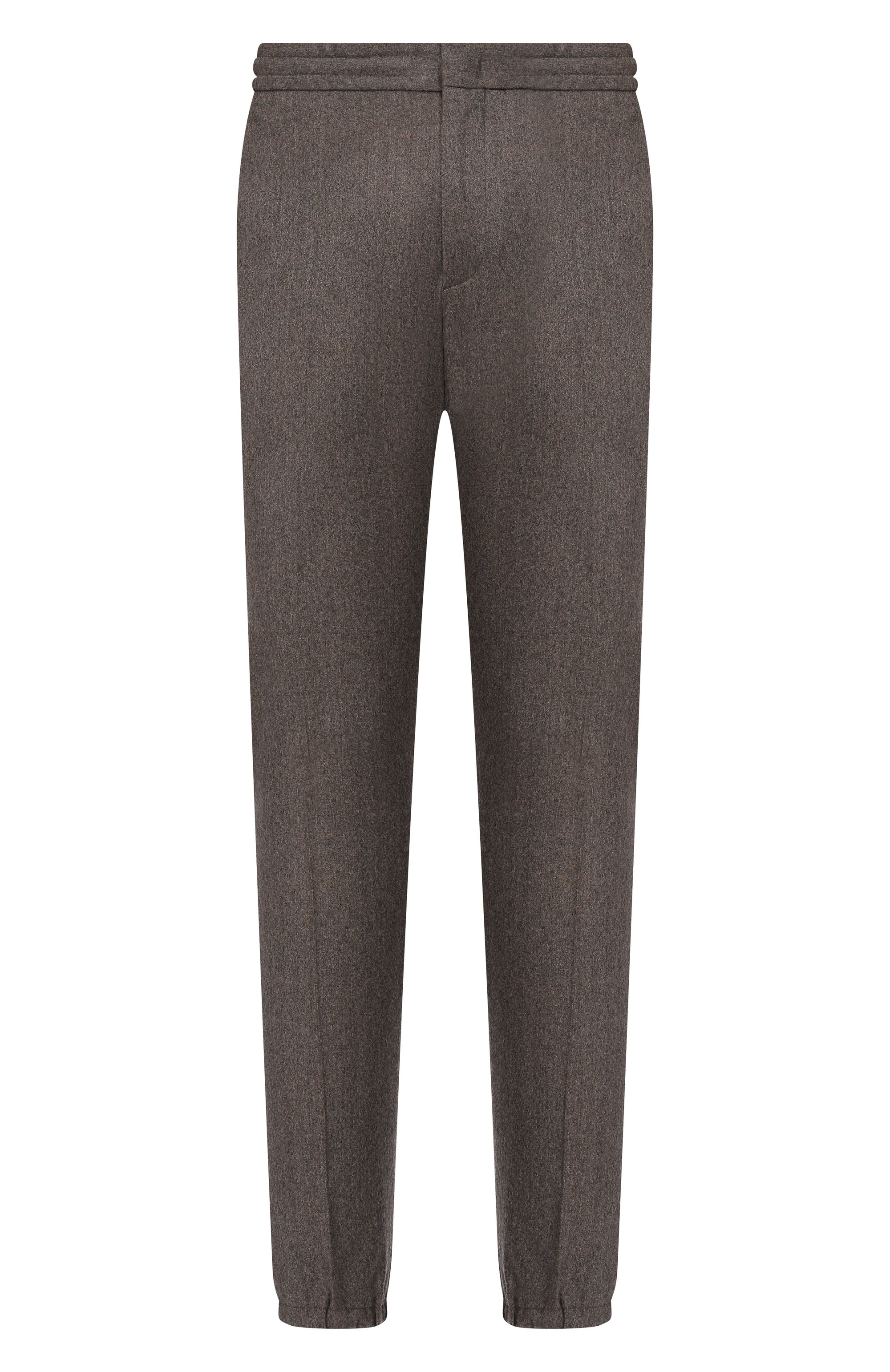 Шерстяные джоггеры ZEGNA коричневого цвета по цене 83200 руб., арт. 73V4C1/8ZF708A8, фото 1 Шерстяные джоггеры ZEGNA, арт. 73V4C1/8ZF708A8, фото 1