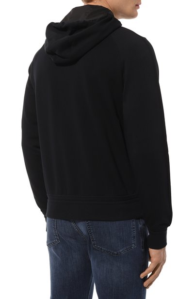Хлопковая толстовка ZEGNA темно-синего цвета по цене 99500 руб., арт. UD553A7/D859, фото 4 Хлопковая толстовка ZEGNA, арт. UD553A7/D859, фото 4