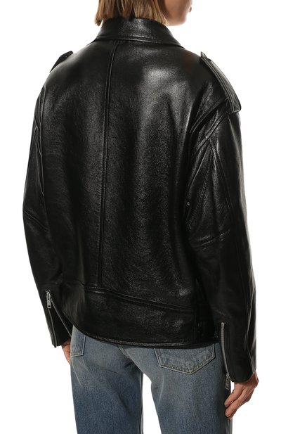 Кожаная куртка PRADA черного цвета по цене 530000 руб., арт. 58A081-1ZFE-F0002, фото 4 Кожаная куртка PRADA, арт. 58A081-1ZFE-F0002, фото 4