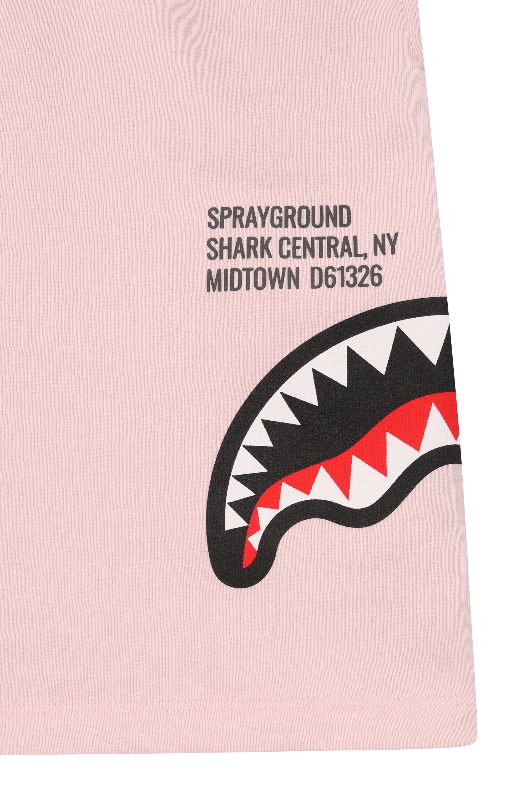 Хлопковые шорты SPRAYGROUND, арт. SPY1388ELIGHT/SHARK BASIC SH0RTS LIGHT PINK, фото 3