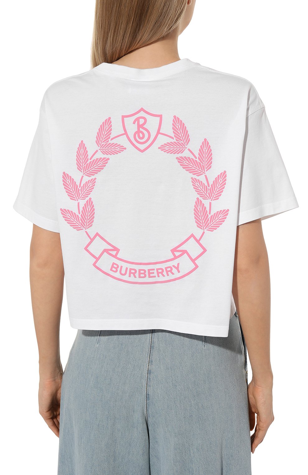 Хлопковая футболка BURBERRY, арт. 8073351, фото 4