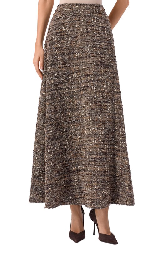 Шерстяная юбка Giambattista Valli 25FWSVCA2122/77GR0 Коричневый  25FWSVCA2122/77GR0 Фото 3