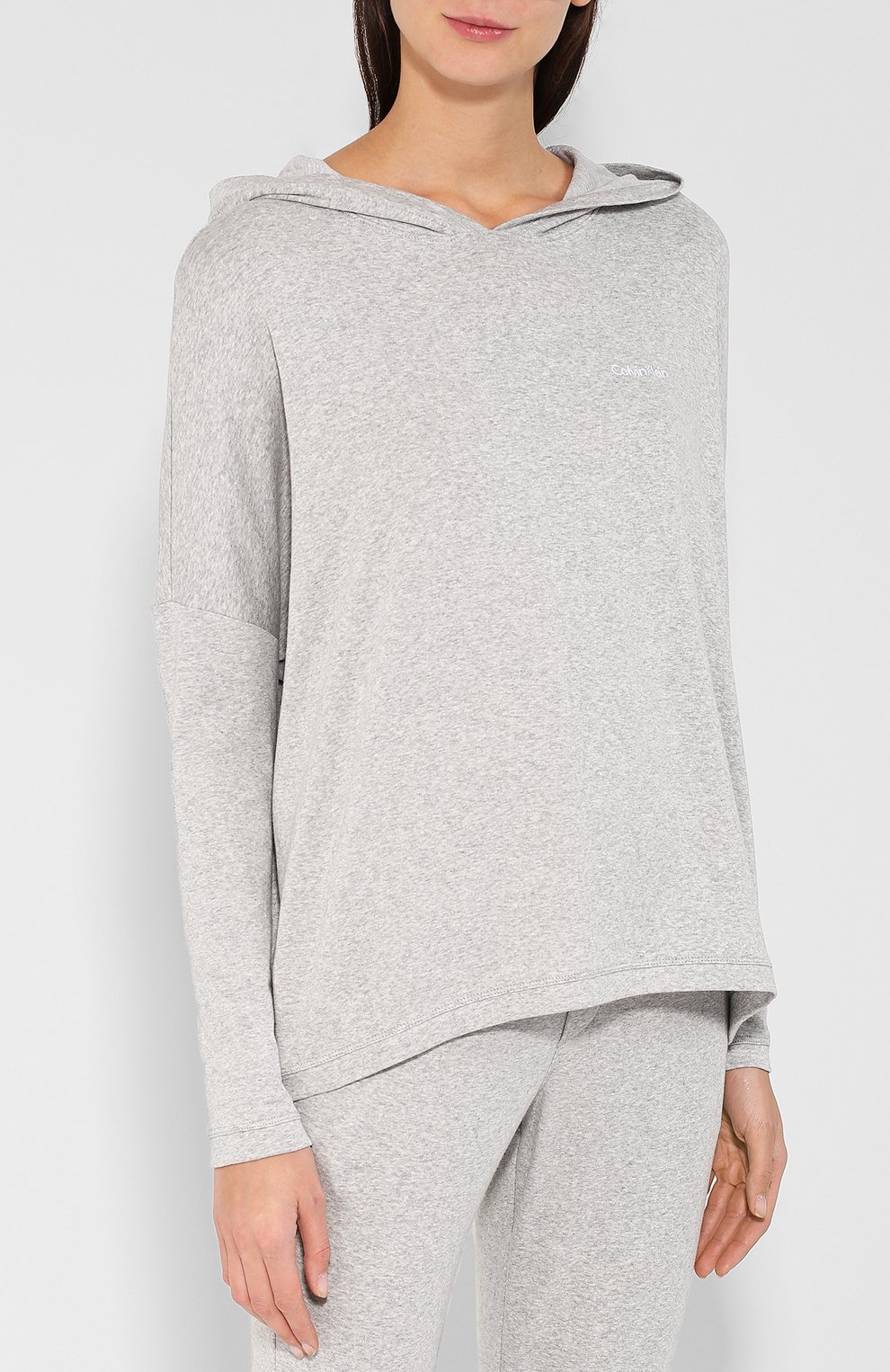 Худи из смеси хлопка и вискозы с капюшоном CALVIN KLEIN, арт. QS6120E, фото 3