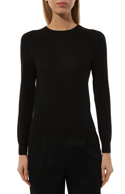 Пуловер из шерсти и шелка BEATRICE .B черного цвета по цене 23950 руб., арт. 24FA8659/VIJA, фото 3 Пуловер из шерсти и шелка BEATRICE .B, арт. 24FA8659/VIJA, фото 3