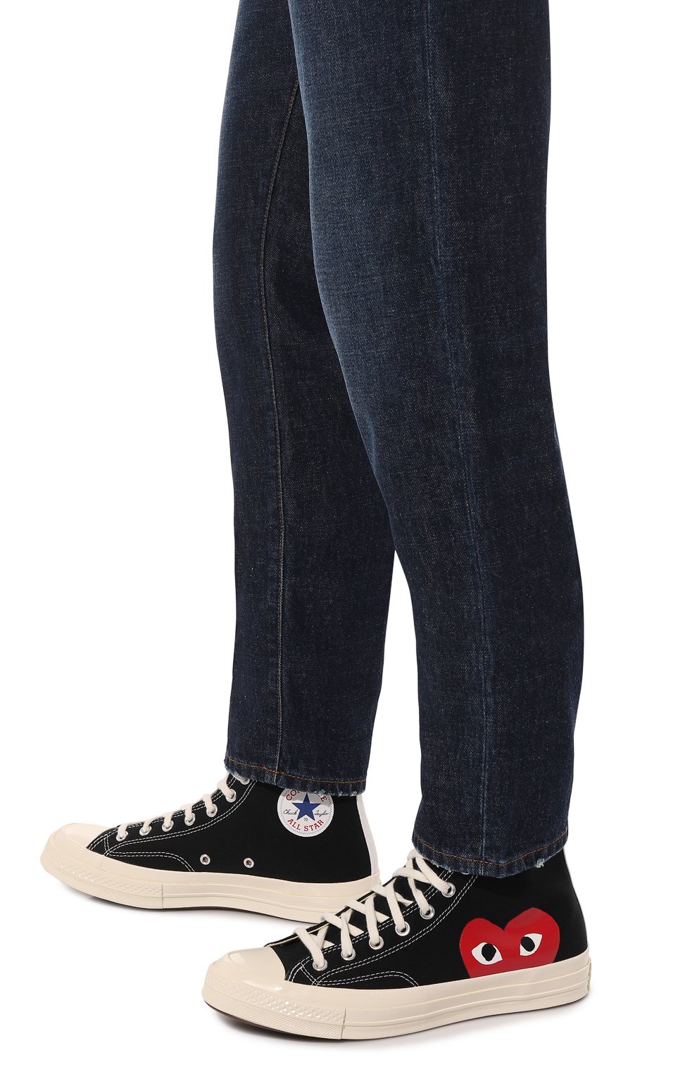 Текстильные кеды comme des garcons play x converse COMME DES GARCONS PLAY, арт. 150204, фото 3