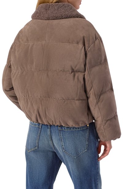 Замшевый пуховик BRUNELLO CUCINELLI, арт. MPCLF7932, фото 4