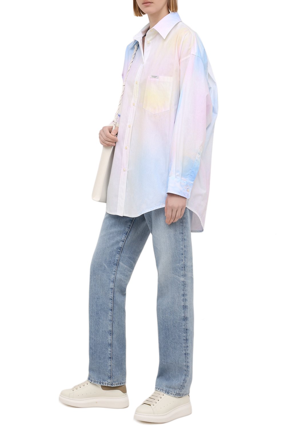 Кожаные кеды ALEXANDER MCQUEEN, арт. 650792/WHZN1, фото 2