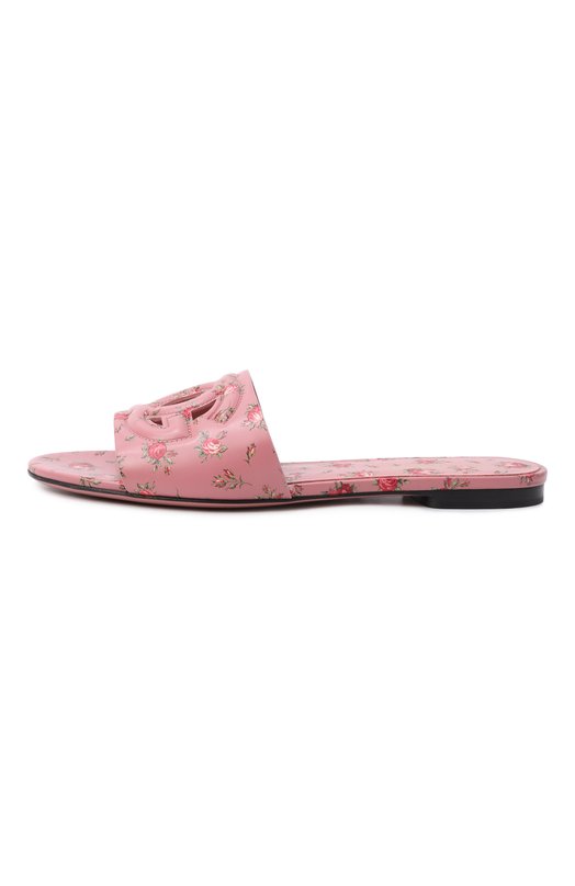 Кожаные шлепанцы Bianca Dolce & Gabbana CQ0436/AZ046 Розовый  CQ0436/AZ046 Фото 5