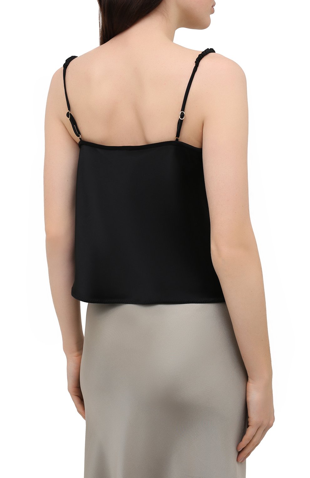 Топ NANUSHKA, арт. ABBY_BLACK_SLIP SATIN, фото 4